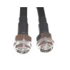 Telegartner N Type Series RG214 2500 mm Black Polyvinyl Chloride Jacket Coaxial Cable 50 Ω Terminated