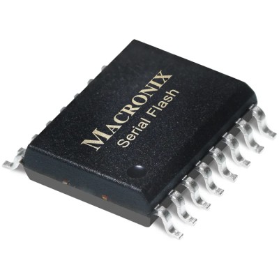 Macronix NOR 64MB Serial Flash Memory 16-Pin SOP MX25L6433FMI-08G