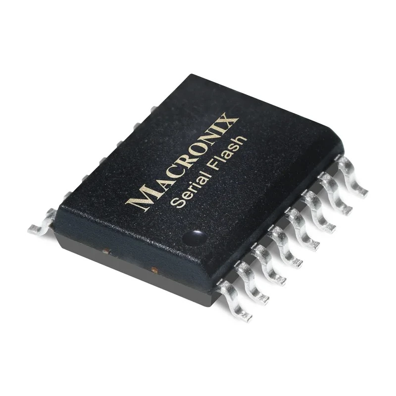 Macronix NOR 64MB Serial Flash Memory 16-Pin SOP MX25L6433FMI-08G