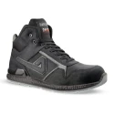 AIMONT Unisex Ankle Safety Boots Grey Black Aluminium Toe Cap EN ISO 20345:2011 KANYE ABI04 46