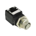 HARTING Right Angle Circular Connector Adapter 4 M12 Female 8 RJ45 Female 21033814401