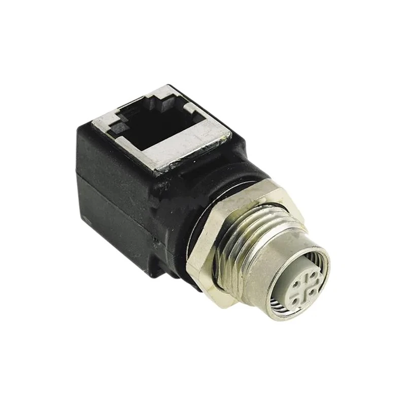 HARTING Right Angle Circular Connector Adapter 4 M12 Female 8 RJ45 Female 21033814401
