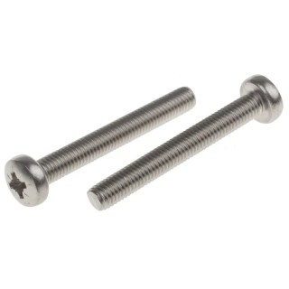 RS PRO Pan Head Pozidriv Stainless Steel Machine Screw M5 Thread 40mm Length 914-1513