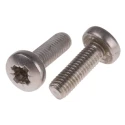RS PRO Pan Head Pozidriv Stainless Steel Machine Screw M8 Thread 25 mm Length 914-1551