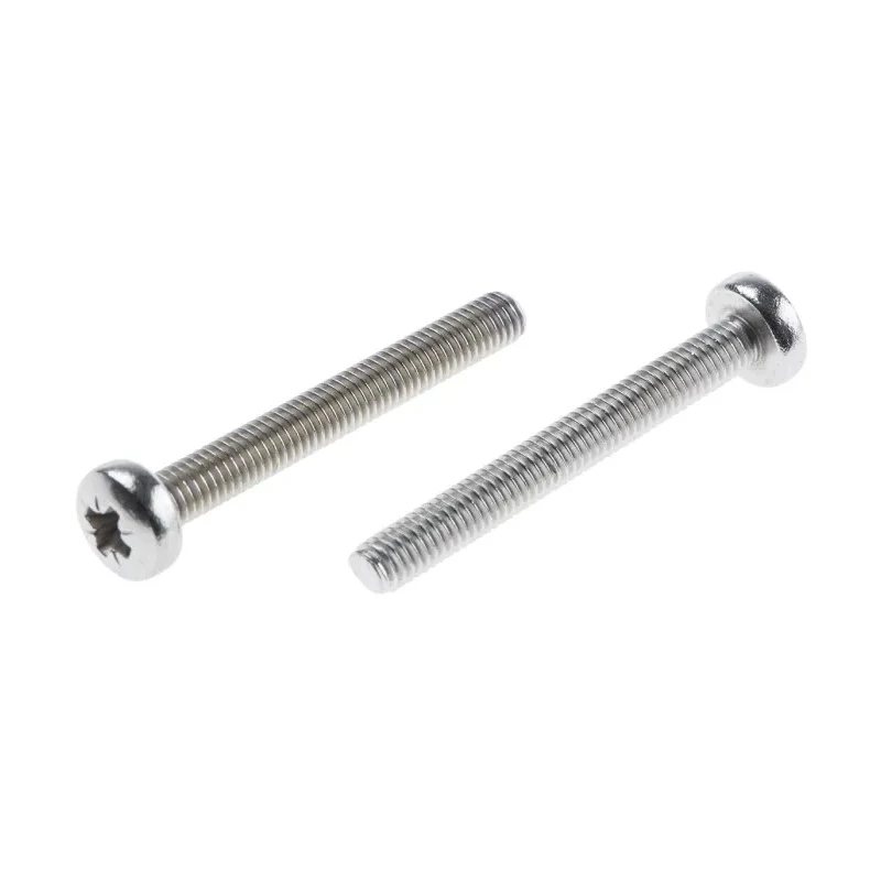 RS PRO Pozidriv Pan Stainless Steel Machine Screw M3 Thread Length 25mm 914-1490