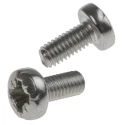 RS PRO Pozidriv Pan Stainless Steel Machine Screw M3.5 Thread 8mm Length A2 Grade 914-1507