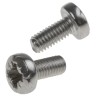 RS PRO Pozidriv Pan Stainless Steel Machine Screw M3.5 Thread 8mm Length A2 Grade 914-1507