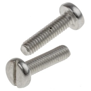RS PRO Slotted Pan Head Stainless Steel Machine Screw M2.5 10 mm Length 914-1576