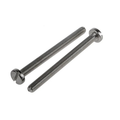 RS PRO Slot Pan Stainless Steel Machine Screw M6 Thread 70mm Length A2 Grade 914-1614