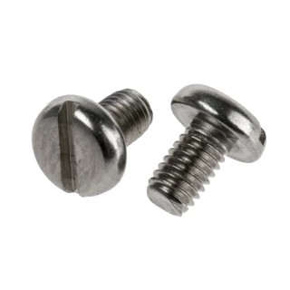 RS PRO Slot Pan Stainless Steel Machine Screw M3 Thread, 5 mm Length, Plain Finish, A2 Grade 914-1573