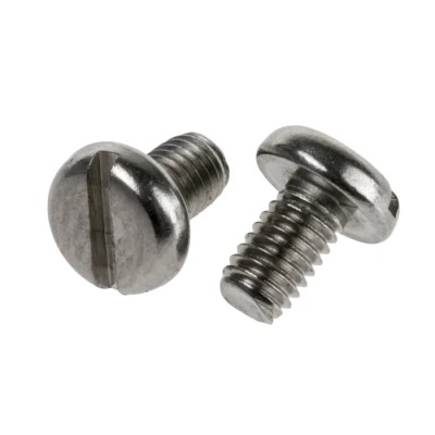 RS PRO Slot Pan Stainless Steel Machine Screw M3 Thread, 5 mm Length, Plain Finish, A2 Grade 914-1573