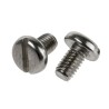 RS PRO Slot Pan Stainless Steel Machine Screw M3 Thread, 5 mm Length, Plain Finish, A2 Grade 914-1573