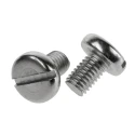 RS PRO Slot Pan Stainless Steel Machine Screw M8 Thread 1.25 mm Length A2 Grade 914-1618
