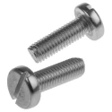 RS PRO Slot Pan Stainless Steel Machine Screw M8 25 mm A2 Grade 304 914-1627