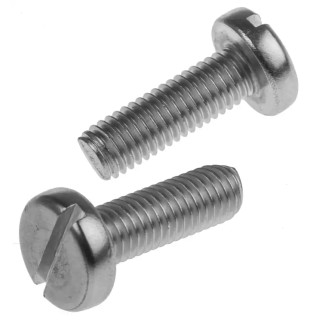 RS PRO Slot Pan Stainless Steel Machine Screw M8 25 mm A2 Grade 304 914-1627