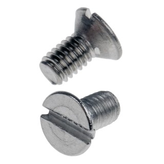 RS PRO Slot Countersunk Stainless Steel Machine Screw M2.5 Thread 5 mm Length 914-1630