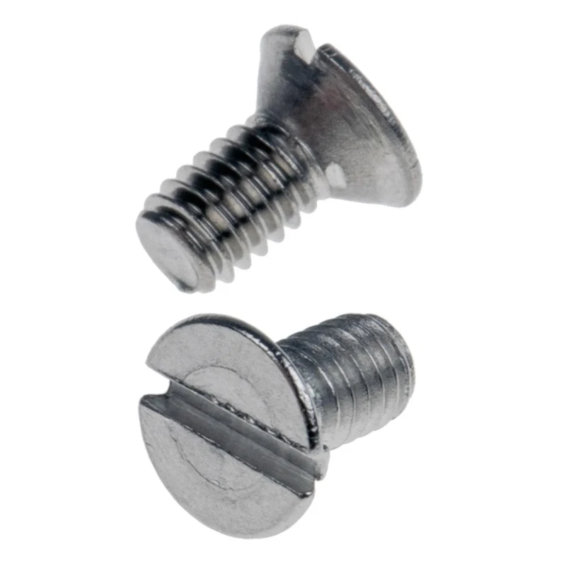 RS PRO Slot Countersunk Stainless Steel Machine Screw M2.5 Thread 5 mm Length 914-1630
