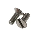 RS PRO Slot Countersunk Stainless Steel Machine Screw M2 Thread 5 mm Length 914-1633