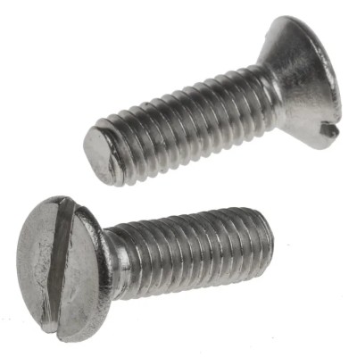 RS PRO Slot Countersunk Stainless Steel Machine Screw 16 mm M5 914-1674
