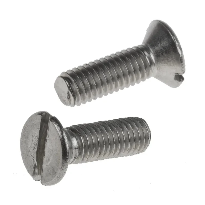 RS PRO Slot Countersunk Stainless Steel Machine Screw 16 mm M5 914-1674
