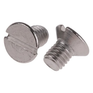 RS PRO Slot Countersunk Stainless Steel Machine Screw M5 Thread Length 8 mm 914-1677