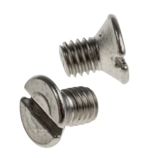 RS PRO Slot Countersunk Stainless Steel Machine Screw M3 5mm Length A2 Grade 914-1642