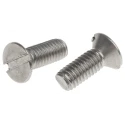 RS PRO Slot Countersunk Stainless Steel Machine Screw M6 Thread 16mm Length 914-1696