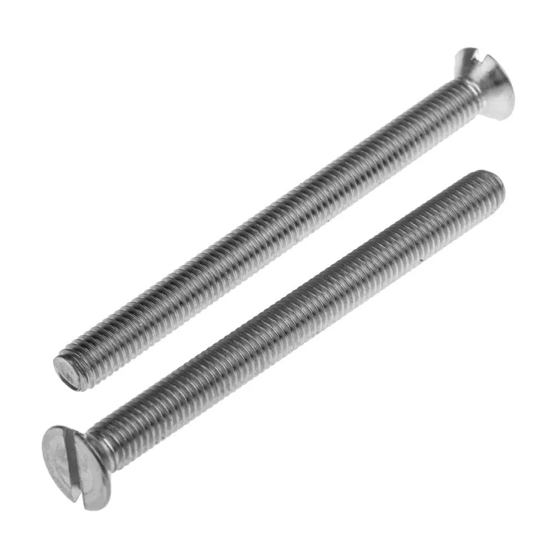 RS PRO Slot Countersunk Stainless Steel Machine Screw 60 mm M5 914-1699
