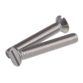 RS PRO Slot Countersunk Stainless Steel Machine Screw 40 mm M6 914-1703