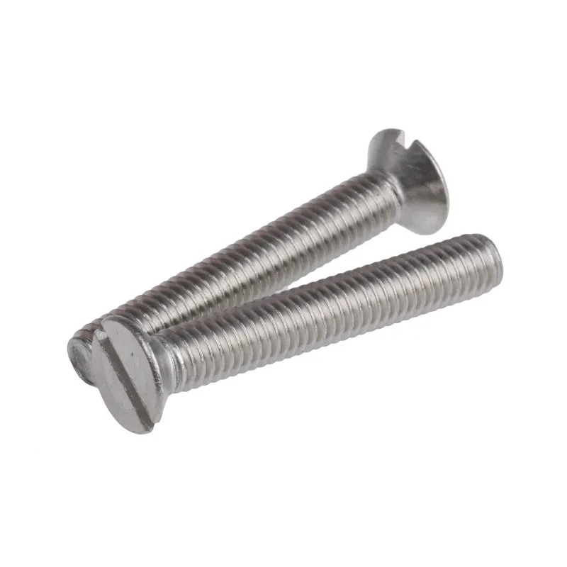 RS PRO Slot Countersunk Stainless Steel Machine Screw 40 mm M6 914-1703