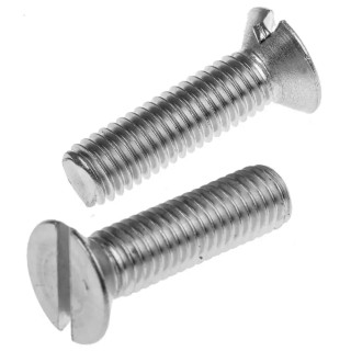 RS PRO Slot Countersunk Stainless Steel Machine Screw 30 mm M8 914-1737
