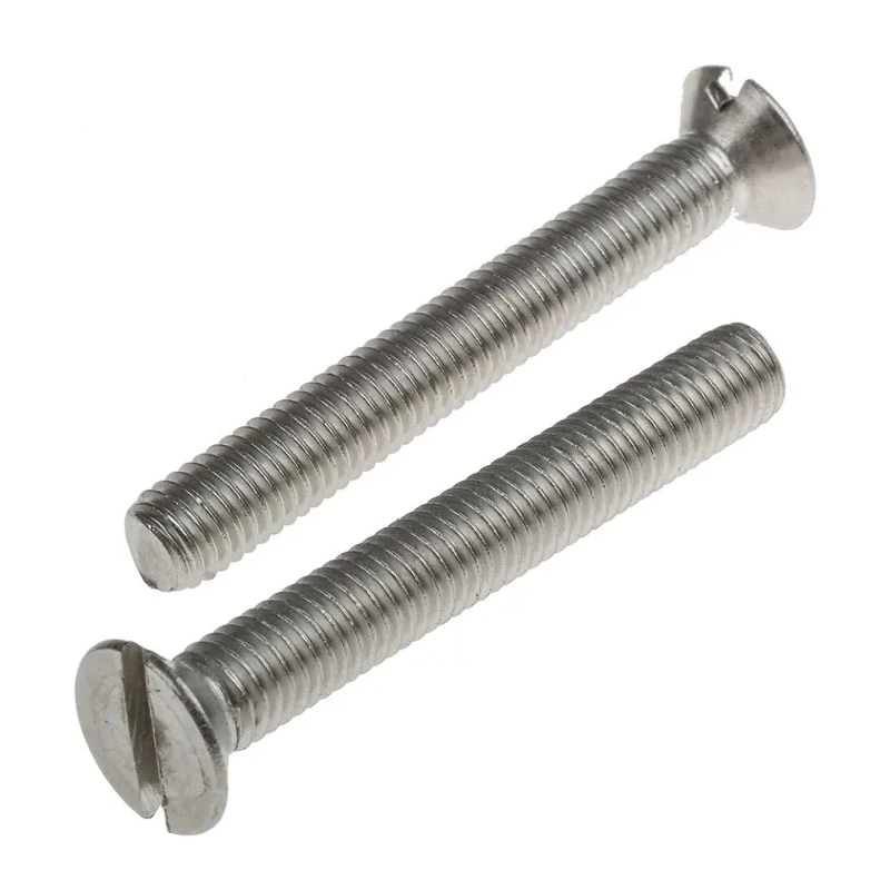 RS PRO Slot Countersunk Stainless Steel Machine Screw 60 mm M8 914-1747