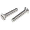 RS PRO Slot Countersunk Stainless Steel Machine Screw M8 40 mm A2 Plain Finish 914-1740