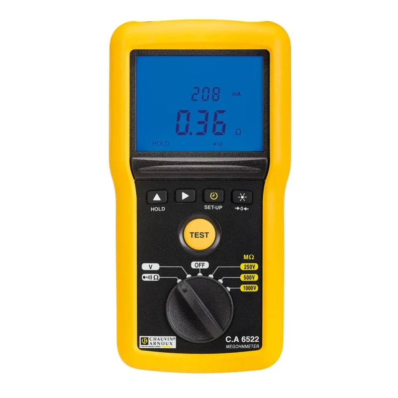 Chauvin Arnoux Insulation & Continuity Tester 250 V Min, 1 kV Max, 40 GΩ, CAT IV CA 6522 P01140822