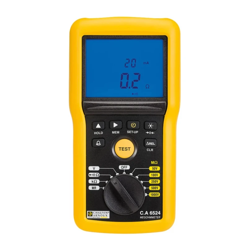 Chauvin Arnoux Insulation & Continuity Tester 50 V Min 1 kV Max 200 GΩ CAT IV CA 6524 P01140824