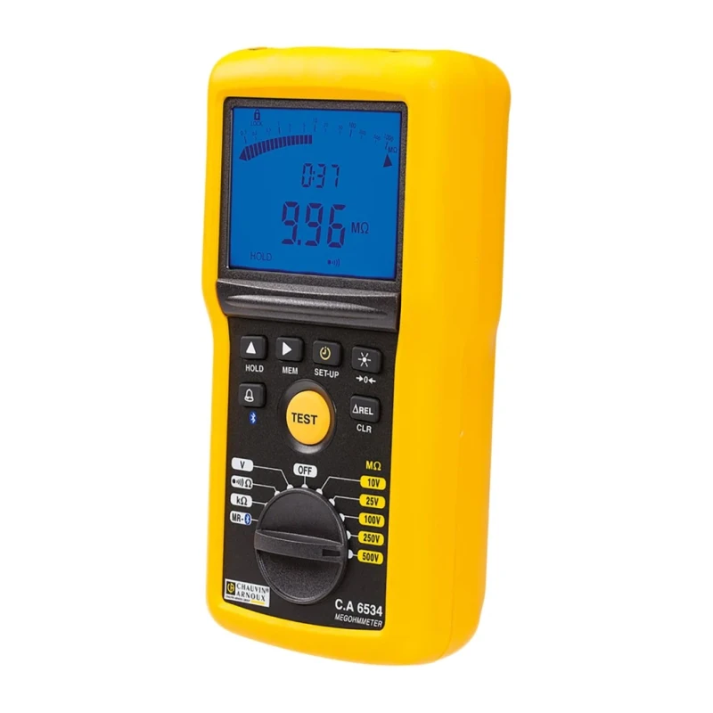 Chauvin Arnoux Insulation & Continuity Tester 10 V Min to 500 V Max, 50 GΩ Resistance, CAT IV 600 V P01140834