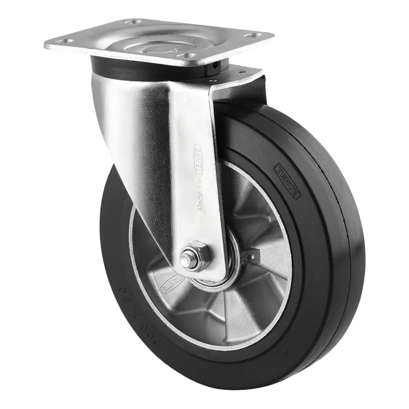 Tente Heavy Duty Swivel Castor 300 kg Load Capacity 125 mm Elastic Tyre 3670IEP125P63