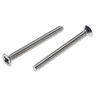 RS PRO Pozidriv Countersunk Stainless Steel Machine Screw M4 40 mm A2 304 Grade 914-1793