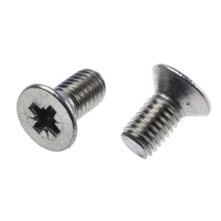 RS PRO Pozidriv Countersunk Stainless Steel Machine Screw M5 10 mm Length A2 Grade 914-1807