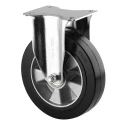 Tente Fixed Castor, 600 kg Load Capacity, 200 mm Wheel Diameter, Elastic Tyre, Ball Bearing Hub 3678IEP200P63