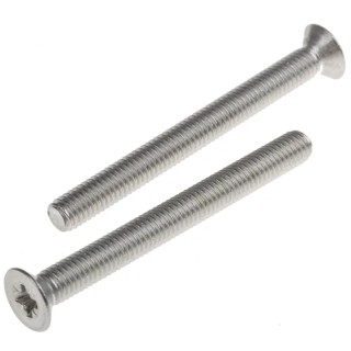 RS PRO Pozidriv Countersunk Stainless Steel Machine Screw 50 mm M5 914-1813