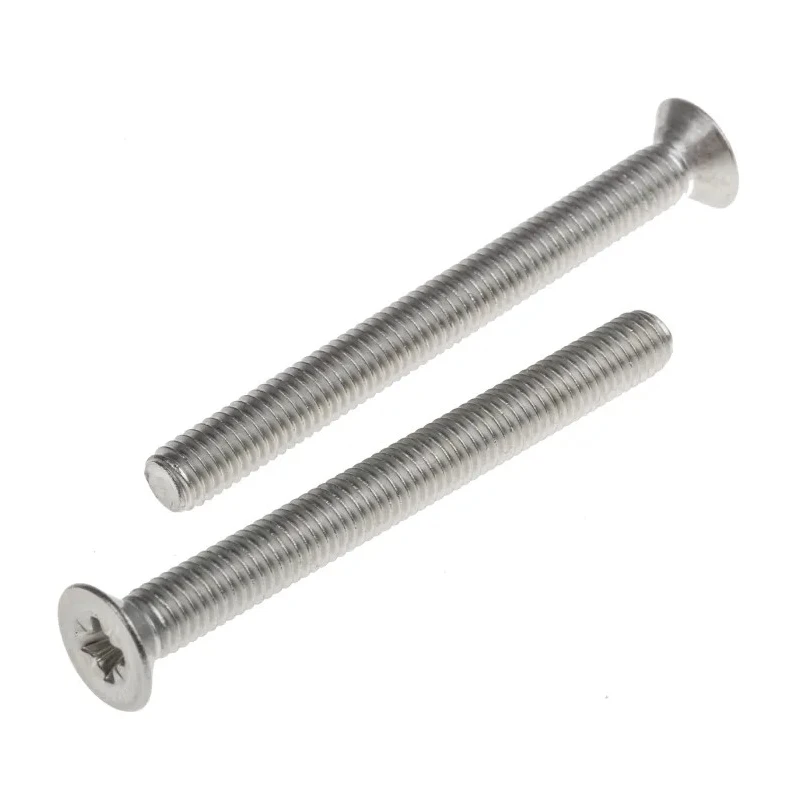 RS PRO Pozidriv Countersunk Stainless Steel Machine Screw 50 mm M5 914-1813