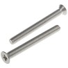 RS PRO Pozidriv Countersunk Stainless Steel Machine Screw 50 mm M5 914-1813