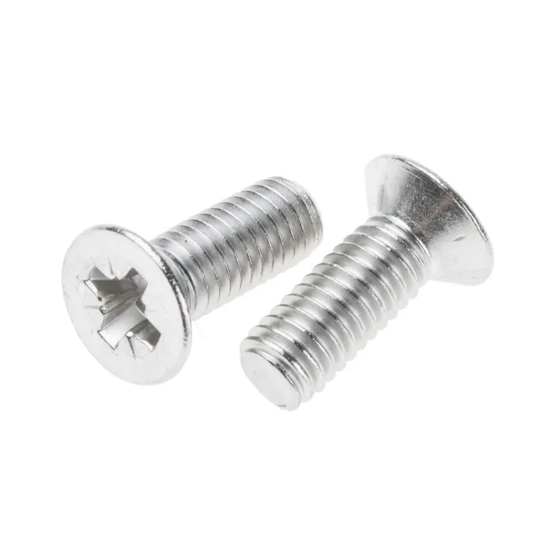 RS PRO Pozidriv Countersunk Stainless Steel Machine Screw M6 Thread 16 mm Length 914-1810