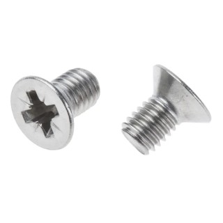 RS PRO Pozidriv Countersunk Stainless Steel Machine Screw 10 mm M6 914-1816