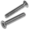 RS PRO Pozidriv Countersunk Stainless Steel Machine Screw M6 35mm Length A2 DIN 965Z 914-1822