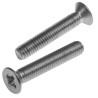 RS PRO Pozidriv Countersunk Stainless Steel Machine Screw M6 35mm Length A2 DIN 965Z 914-1822