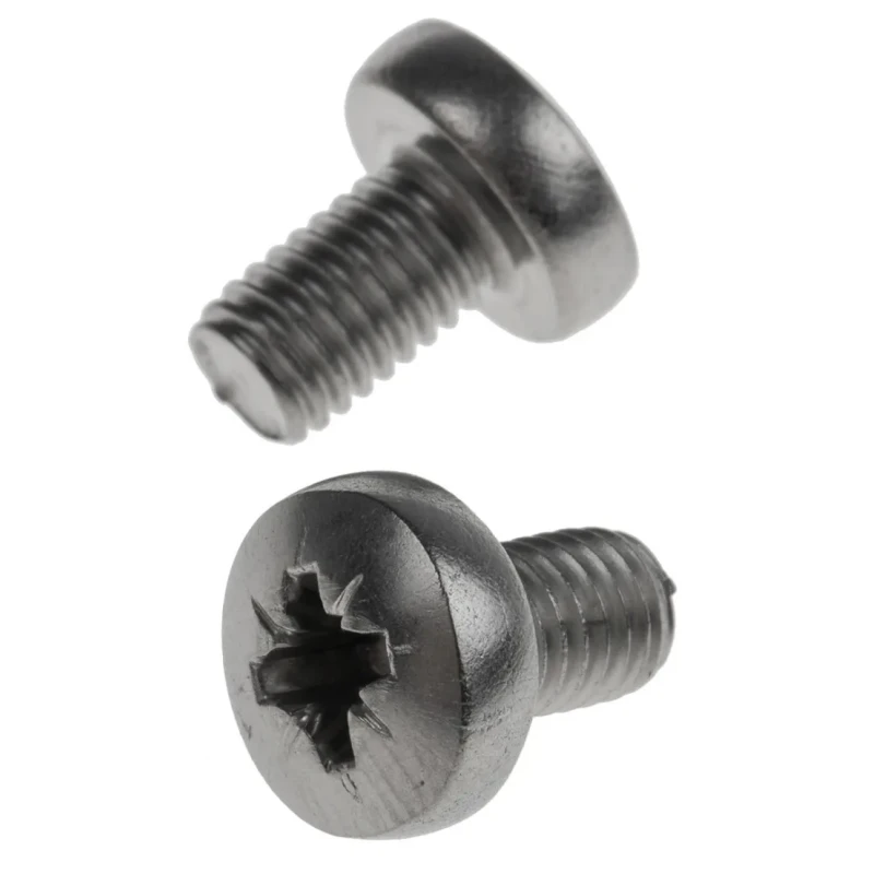 RS PRO Pozidriv Pan Stainless Steel Machine Screw 8 mm M5 914-1857