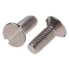 RS PRO Stainless Steel Slot Countersunk Machine Screw M3 Thread 8mm Length 914-1863