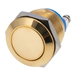 RS PRO Push Button Switch Momentary Panel Mount SPST IP65 19 mm Cutout 36 V DC 914-3569